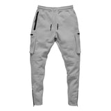 Skinny fit gym running pants joggers fitness tracksuit pants multi pockets