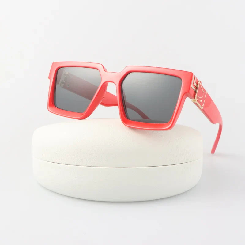 Big Square Frame Vintage Millionaire Sunglasses style retro luxury square sunglasses rep